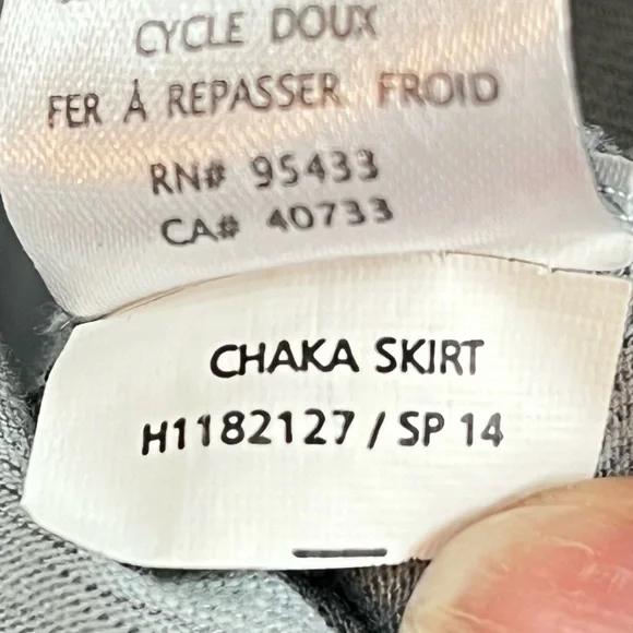 HORNY TOAD Chaka Skirt Medium Floral Embroidery Organic Cotton - Picture 9 of 12